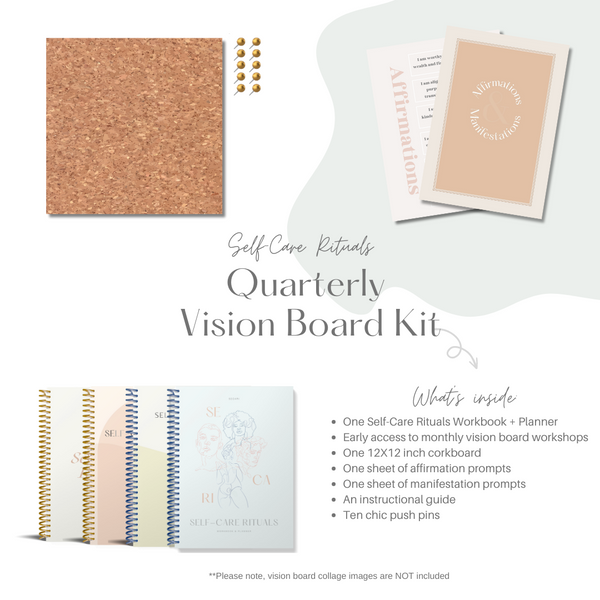 Self-Care Rituals Quarterly Vision Board Kit – Mysecari